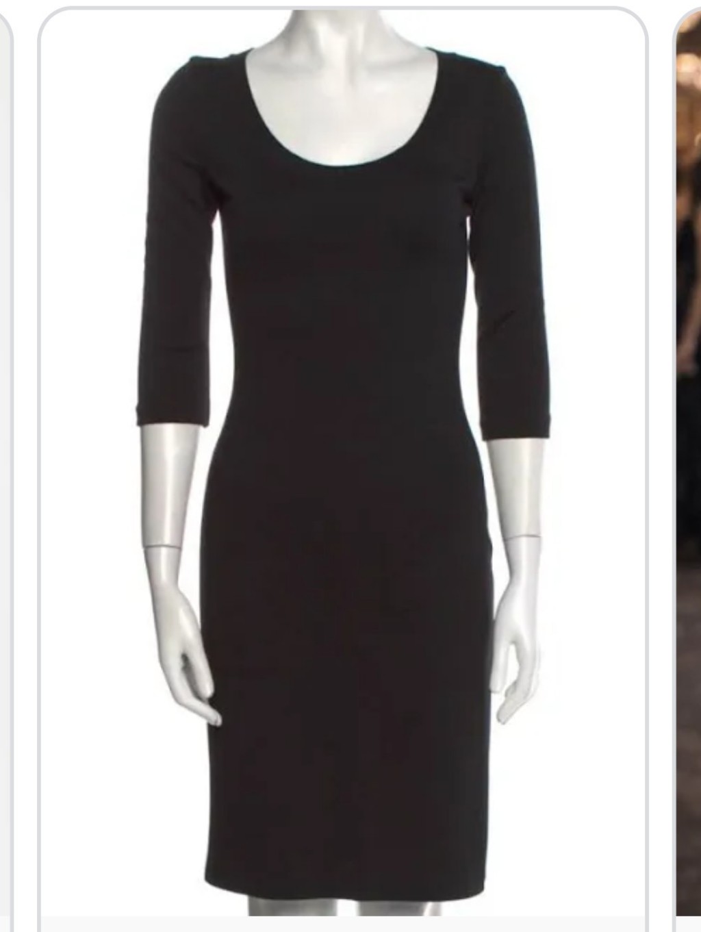 St. John Caviar Black Dress